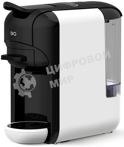 Кофеварка комбинированная BQ CM3000 черный/белый, исп. кофе - молотый, капсулы Nespresso/Dolce Gusto, 0.6 л, 1450 Вт, 19 бар
