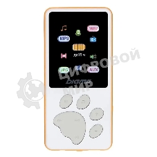 Плеер Hi-Fi Flash Digma S4 8Gb белый/оранжевый/1.8
