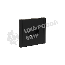 Розетка СП FORTE&PIANO FP114 16А с заземл. без защ. шторок безвинт. крепл. черный IEK FP-R11-16-1-K02