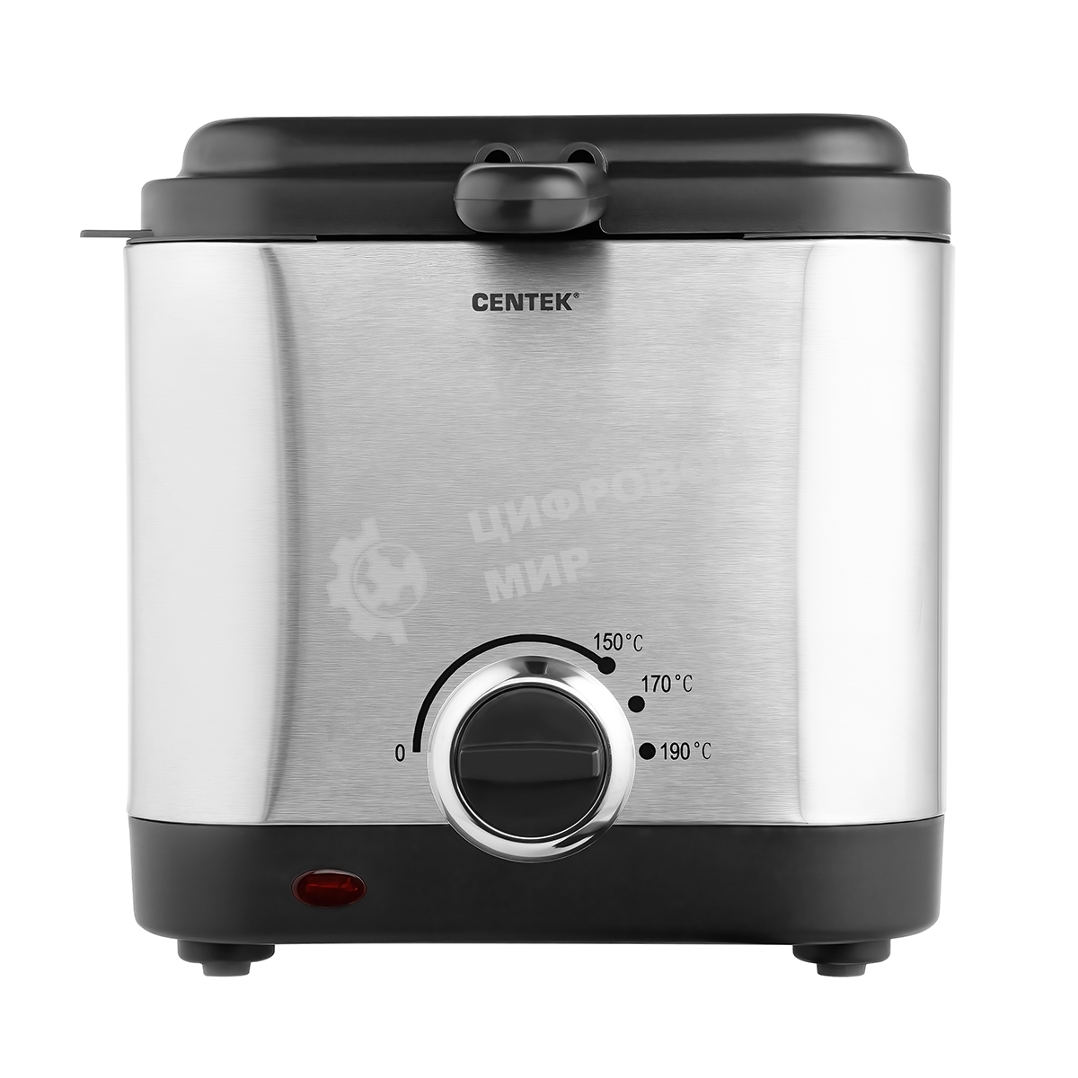 Фритюрница Centek CT-1430 900 Вт объем 1,5лЧаша - антипригарная, стальной корпус, окно