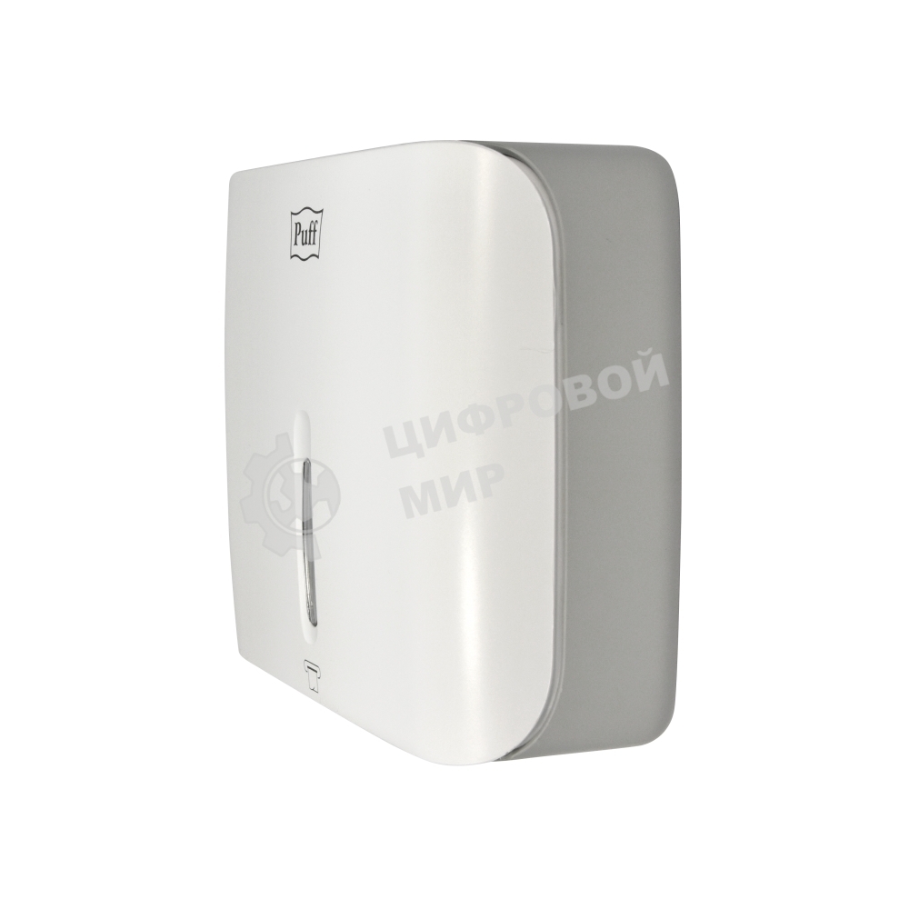 Диспенсер бумажных полотенец Puff-5145 белый, с замком, ABS-пластик