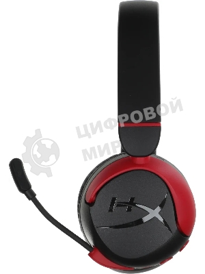 Наушники с микрофоном HyperX Cloud Mini черный/красный накладные BT оголовье (7G8F1AA)