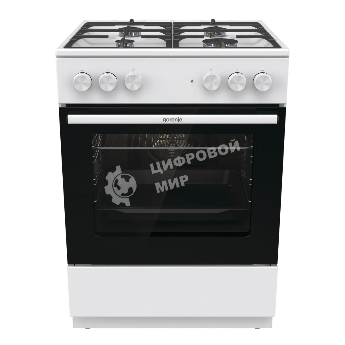 Плита комбинированная Gorenje GK6A40WFFM белый, конфорок 4 шт, духовка 71 л, 60 см x 85 см x 60 см