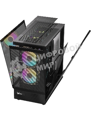 Компьютерный корпус AeroCool/Formula Crystal Z8 COSMIC черный без БП ATX 3x120мм 5x140мм 1xUSB 2.0 1xUSB 3.0 1xUSB3.1 audio bott PSU