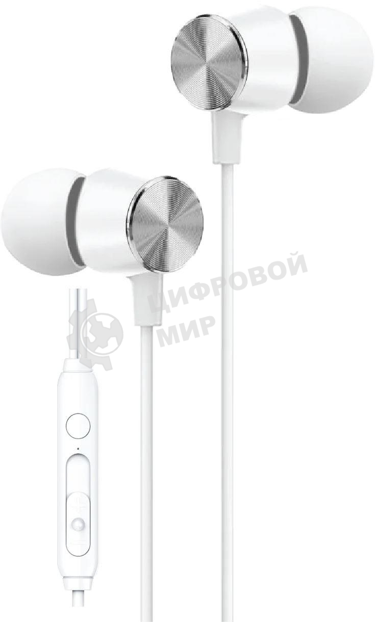 Проводные наушники Aksberry Y4 белый, внутриканальные, USB Type-C, встроенный микрофон