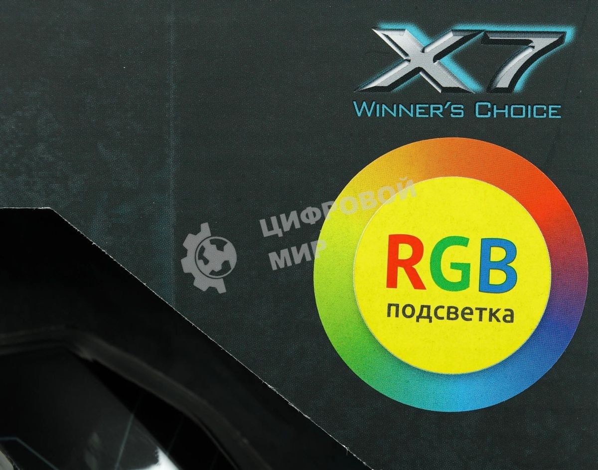 Мышь проводная A4Tech X77 черный, 2400 dpi, USB, кнопки - 8