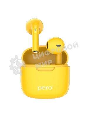 Беспроводные наушники PERO TWS05 COLORFUL Yellow