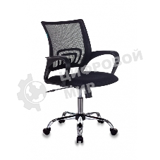 Кресло компьютерное Бюрократ CH-695N/SL/BLACK спинка сетка черный TW-01, сиденье черный TW-11, крестовина хром