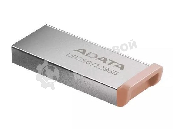 Флешка USB ADATA UR350 (UR350-32G-RSR/BG), 32G, USB 3.2, R/W 100/15, серебристый/коричневый