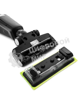 Пылесос вертикальный Kitfort KT-594 черный/серый, питание от аккумулятора, 45 Вт, уборка сухая/влажная, пылесборник 0,6 л