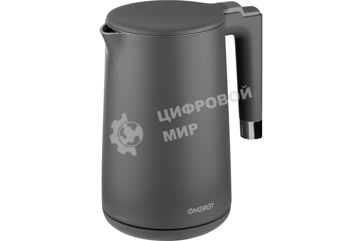 Чайник электрический Energy E-215 (1.7 л), серый (164157)