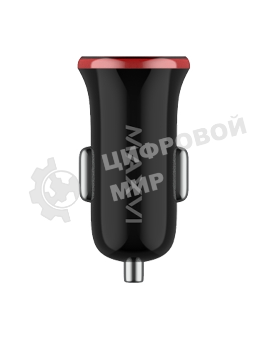 Автомобильное зарядное устройство Maxvi CCM-101BR USB 1А черно-красный