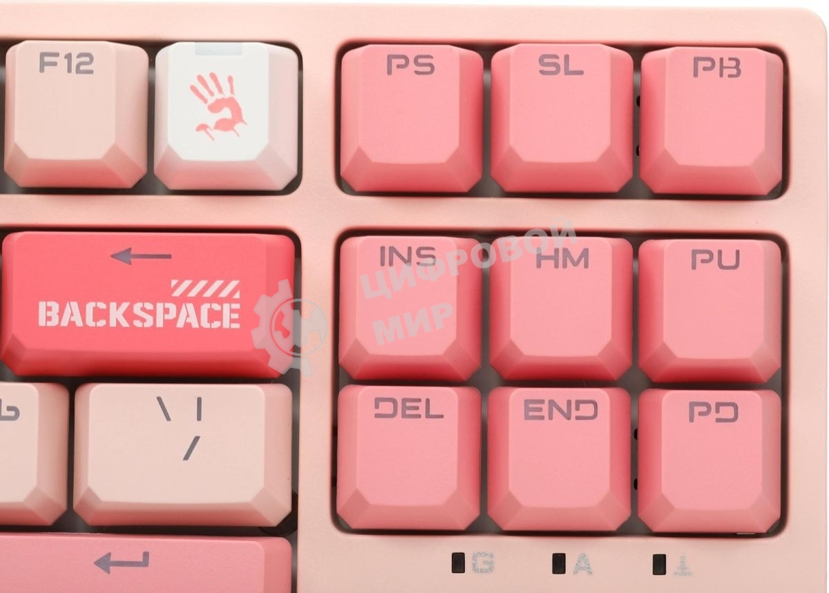 Клавиатура проводная A4Tech Bloody S87 Energy (S87 USB ENERGY PINK) USB розовый