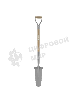Лопата траншейная профессиональная Palisad LUXE 100х360х1250 мм, с зубьями, ясень, EFP