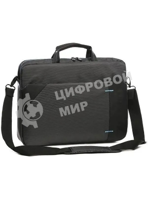 Сумка для ноутбука Сумка Continent CC-205Gb,(нейлон, серый, с голубой отстрочкой, 15,6'')