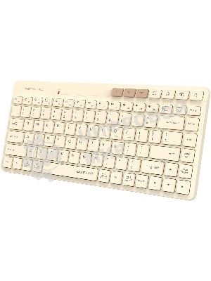 Клавиатура беспроводная A4Tech Fstyler FBK26C AS, USB, Bluetooth/Радиоканал, бежевый