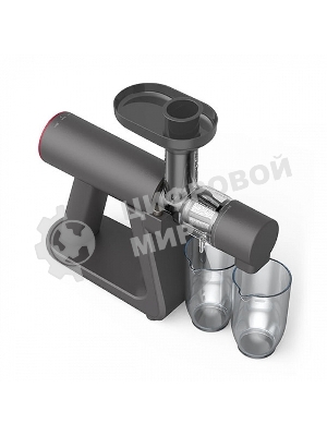 Соковыжималка BQ J2002 серый, шнековая горизонтальная, 150 Вт, 500 мл, электронное, реверс