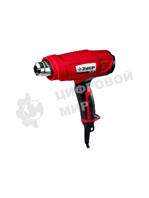 Фен технический Зубр ФТ-1600мастер. слюдяной изолятор насадки 2 режима 350град/350л/мин