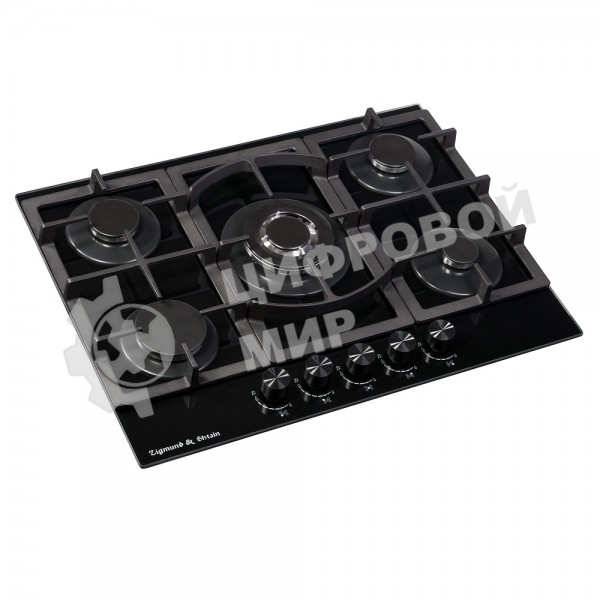 Газовая варочная панель Zigmund & Shtain M 26.7 B независимая, черный
