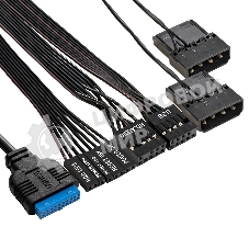 Компьютерный корпус Minitower ExeGate mEVO-7803-XP400 (mATX, БП XP400 с вент. 12см, 2*USB+1*USB 3.0, HD аудио, черный, 2 вент. 12см с RGb подсветкой)