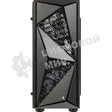 Компьютерный корпус Aerocool/Formula Glider Cosmo V1 без БП, ATX, боковое окно (закаленное стекло), черный