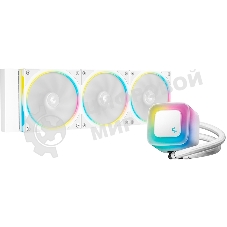 Система жидкостного охлаждения Deepcool LE360 PRO Wh ARGb Soc-AM5/AM4/1200/1700/1851 белый 4-pin 19-33dB Al 300W 1817gr Ret (R-LE360PRO-WHAMMC-G-1)
