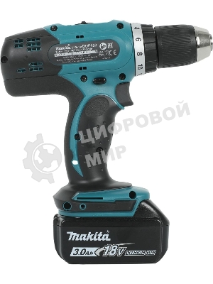 Дрель-шуруповерт Makita DDF453RFE, 18 В, 3 Ач, 42 Нм, щеточный