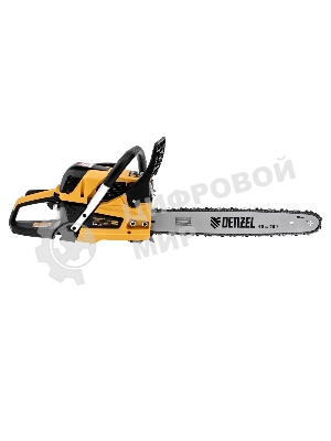 Пила цепная бензиновая Denzel DS-5218, шина 45 см, 52см3, 3 л.с., шаг 0,325, паз 1,5 мм, 72 зв