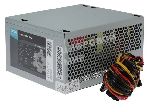 Блок питания CROWN CM-PS500W ONE, 500Вт, 80мм, серый
