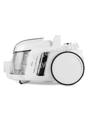 Пылесос Polaris PVC 1909 белый, 650/2200 Вт, уборка сухая, пылесборник контейнер 3 л