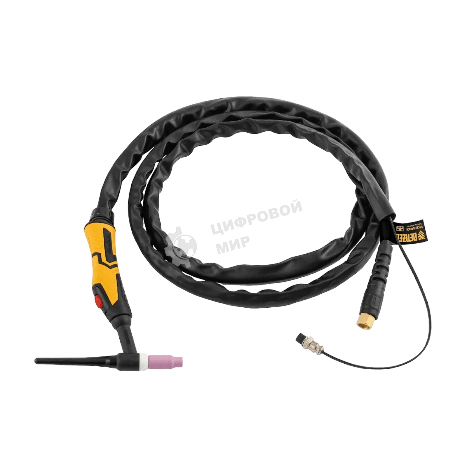 Горелка сварочная Denzel TIG WP26, разъем 2 пина, 3 метра