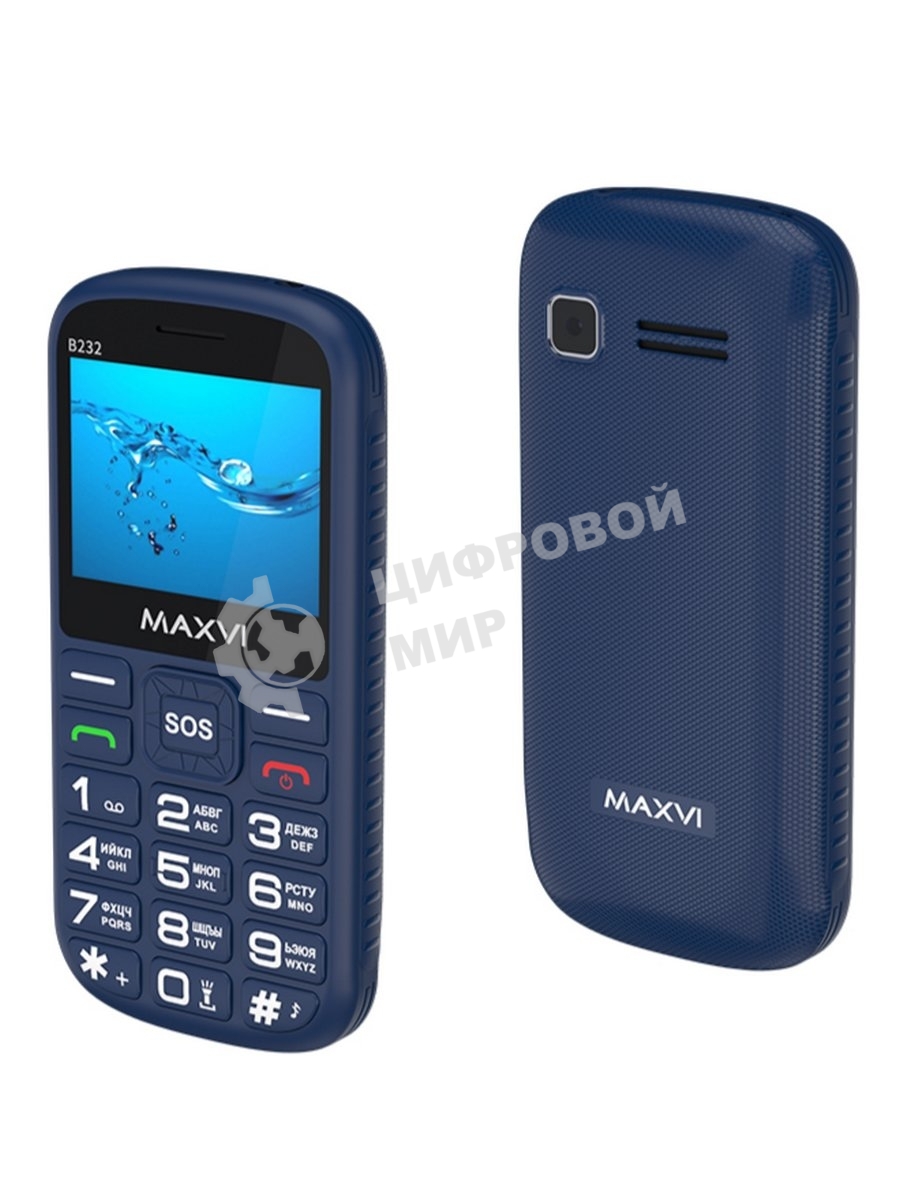 Мобильный телефон Maxvi B232 синий