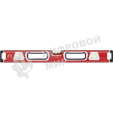 Уровень Matrix алюминиевый, магнит фрезеров 3 глазка 2 комп, рукоятки, 1200 мм