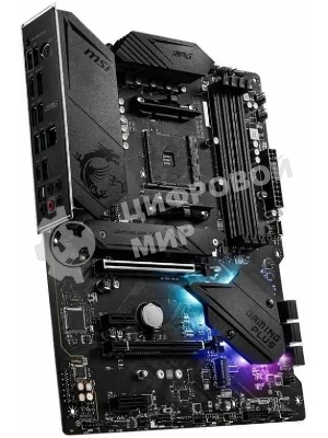 Материнская плата MSI MPG B550 GAMING PLUS, AM4, AMD B550, 4xDDR4, 6xSATA, 2xM.2, 1xPCI-E 4.0 x16, 1xPCI-E 3.0 x4, 2xPCI-E x1, 1xHDMI, 1xDP, 1x 1Gb LAN, 4xUSB-A 2.0, 2xUSB-A 3.2 Gen 1, 1xUSB-A 3.2 Gen 2, 1xUSB-C 3.2 Gen 2, 5x3.5 мм, 7.1, ATX