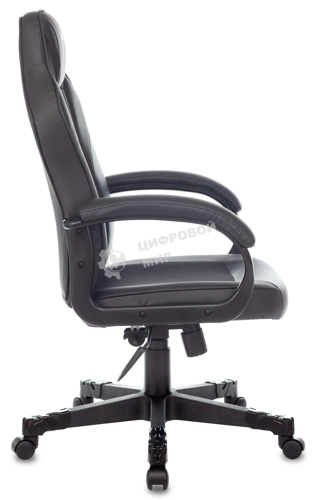 Кресло игровое Zombie GAME 17 черный, текстиль/эко.кожа, крестовина пластик