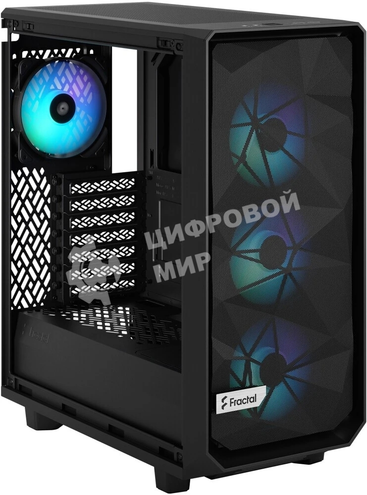 Компьютерный корпус Fractal Design Meshify 2 Compact Lite RGb черный TG Light Tint/FD-C-MEL2C-05