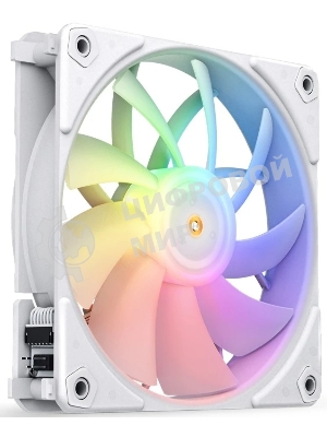 Вентилятор для корпуса JONSBO ZF-120W (120x120x25мм, 4-pin PWM, ARGb, 61.0CFM, 28.9dBA, 1500RPM, белый, 3pcs)