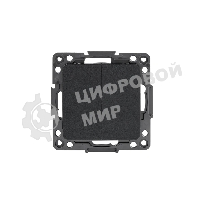 Механизм выключателя EKF EZV10-023-10 Стокгольм PROxima 2-кл. 10А, автоматические клеммы, черный