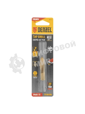 Сверло-метчик Denzel М12 х 1,25 мм, Р6М5