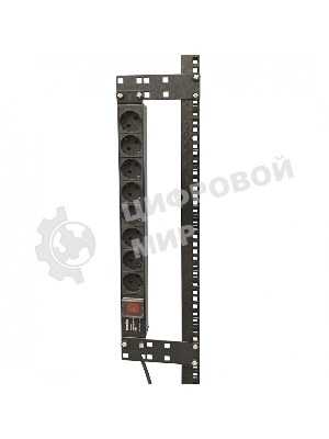 Кронштейн Hyperline, прямое, 141,2х44х2 мм (ВхШхГ), вертикальный, 19