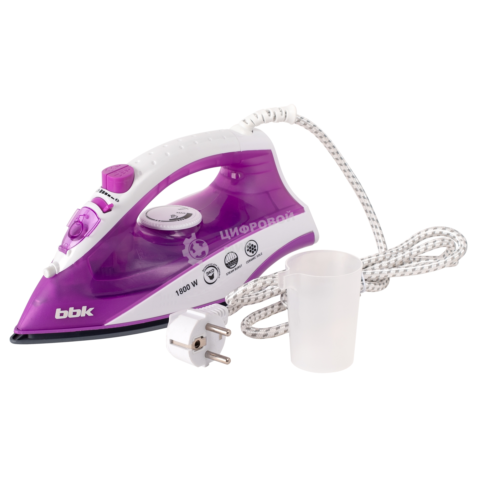 Утюг BBK ISE-1802 фиолетовый