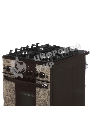 Плита газовая Gefest 5500-02 0114 коричневый, конфорок 4 шт, духовка 52 л, 50 см x 85 см x 58.5 см