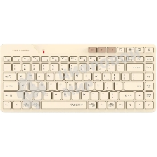 Клавиатура беспроводная A4Tech Fstyler FBK26C AS, USB, Bluetooth/Радиоканал, бежевый