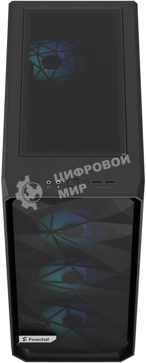 Компьютерный корпус Fractal Design Meshify 2 Compact Lite RGb черный TG Light Tint/FD-C-MEL2C-05