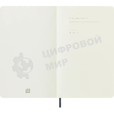 Блокнот Moleskine CLASSIC SOFT QP617B20 Large 130х210 мм 192 стр. клетка мягкая обложка синий сапфир