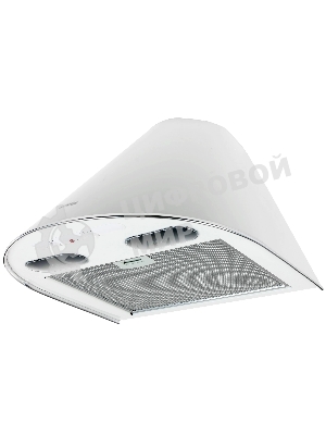 Вытяжка каминная Elikor Эпсилон 50П-430-П3Л белый/серебристый, 50 см, 430 куб. м/ч, 54 дБ