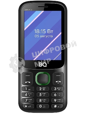 Мобильный телефон BQ 2820 Step XL+ черный/зеленый