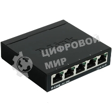Коммутатор D-Link DGS-1005D, 5×1 Гбит/с, неуправляемый