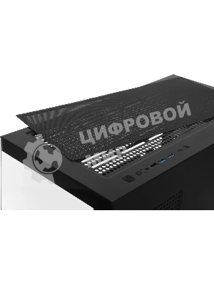 Корпус ACCORD ACC-ZA11B AR Black, Midi-Tower, чёрный, 4 x 120 мм