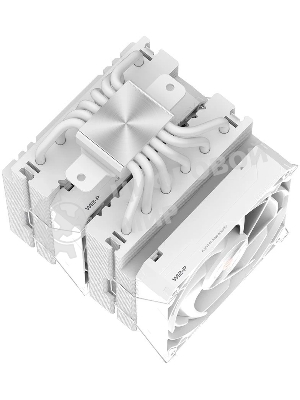 Кулер для процессора Alseye Q120DT Plus белый, 120 мм, медь, 3000 об/мин, 45 дБ, 4 pin PWM, 270 Вт, высота 160 мм